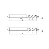 Solid carbide milling End mill long cutting edge Semi-finishing GM-4EL - Makotools Industrial Supply Tools for Metal Cutting